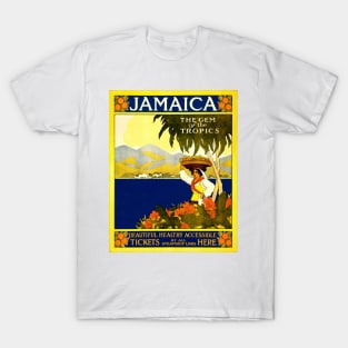 Vintage Jamaica Travel Poster T-Shirt